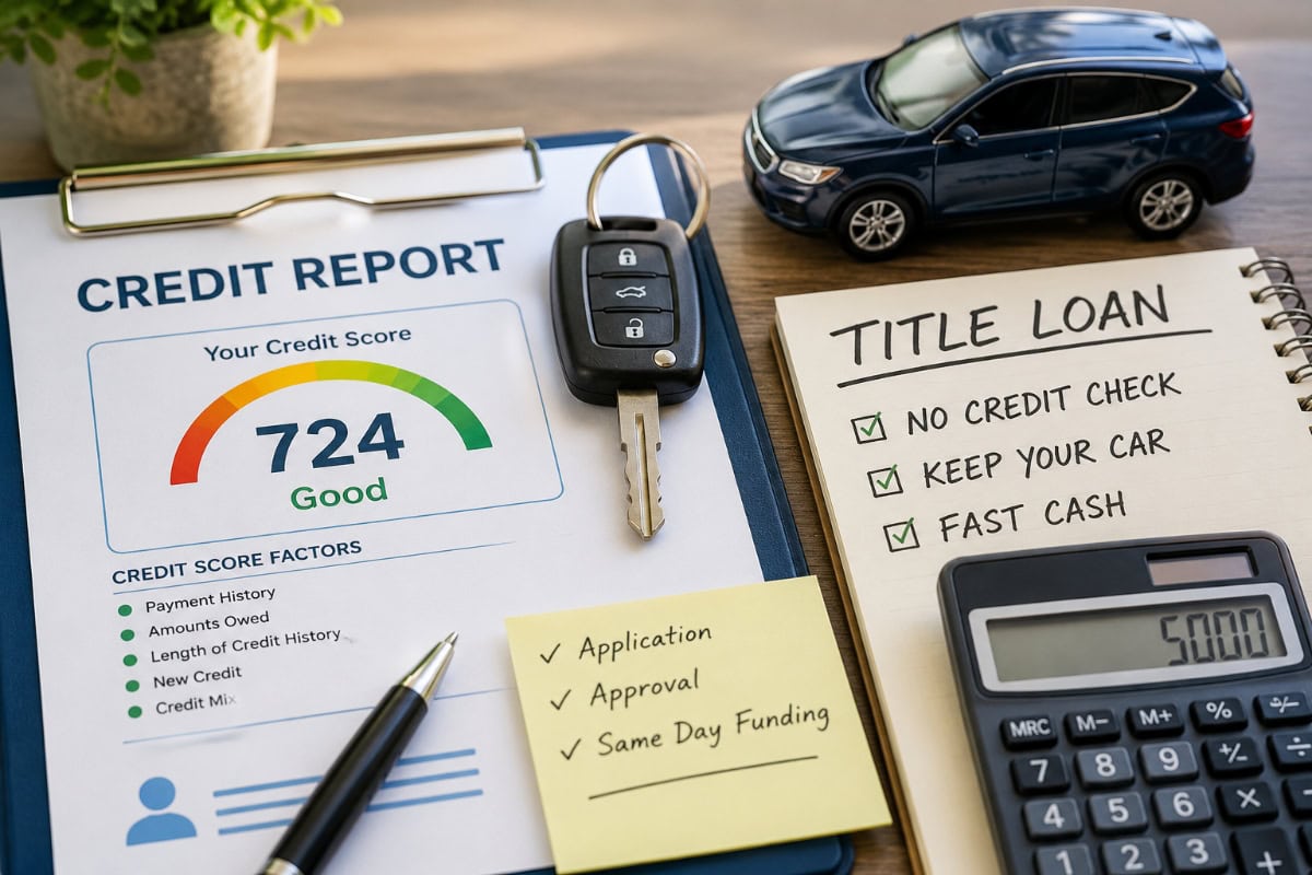 do title loans show up on credit report
